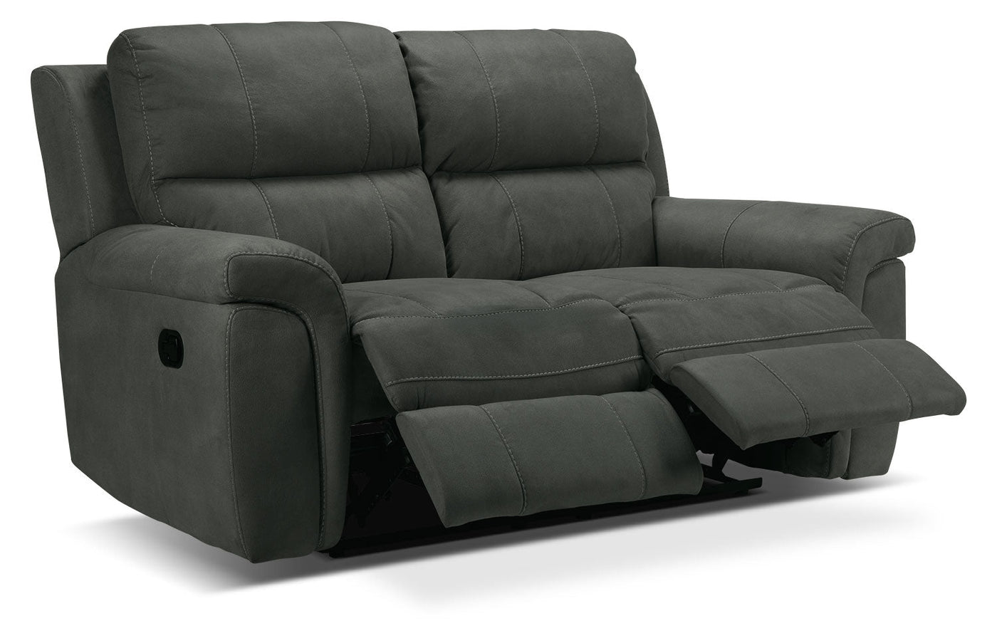 Roarke Reclining Loveseat - Charcoal