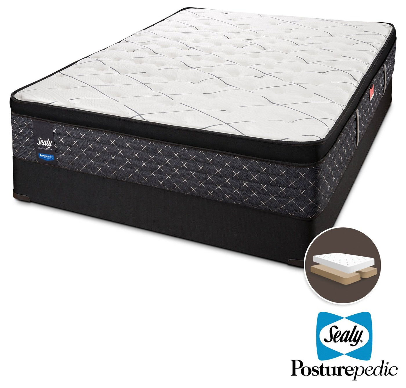 Sealy Ethos Firm King Mattress and Split Boxspring Set