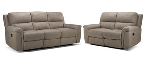 Roarke 2 Pc. Living Room Package - Silver Grey