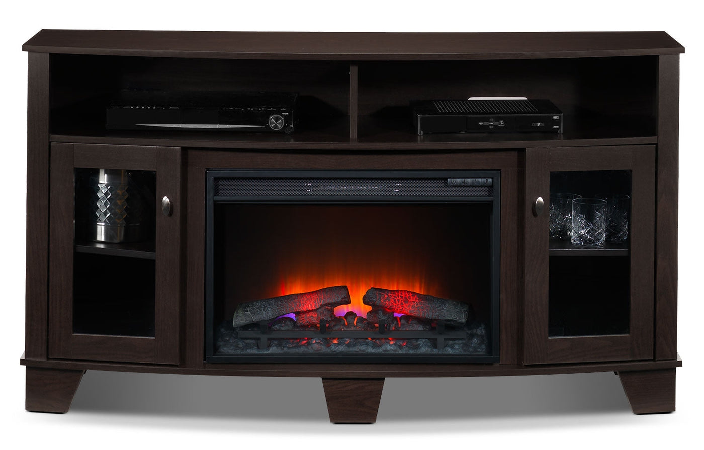 Lasalle Fireplace TV Credenza - Espresso