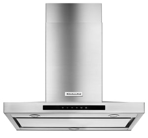 KitchenAid Stainless Steel 30" 600 CFM Wall-Mount Canopy Range Hood - KVWB600DSS