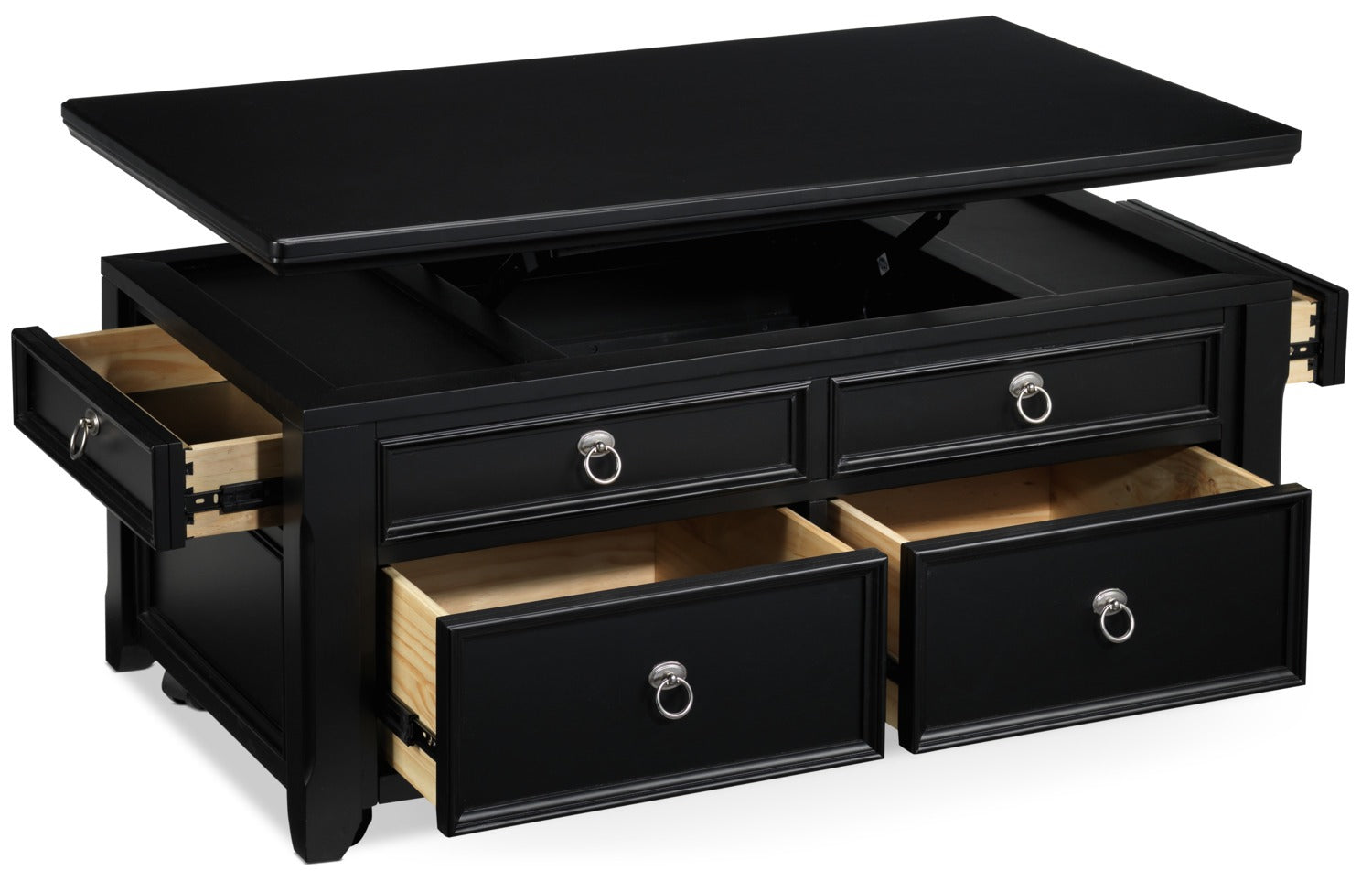 Turner Lift-Top Coffee Table - Black