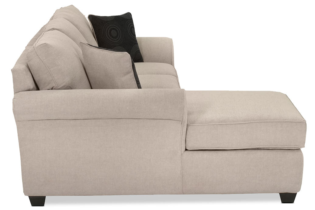 Althea 2-Piece Sectional with Left-Facing Chaise - Mocha