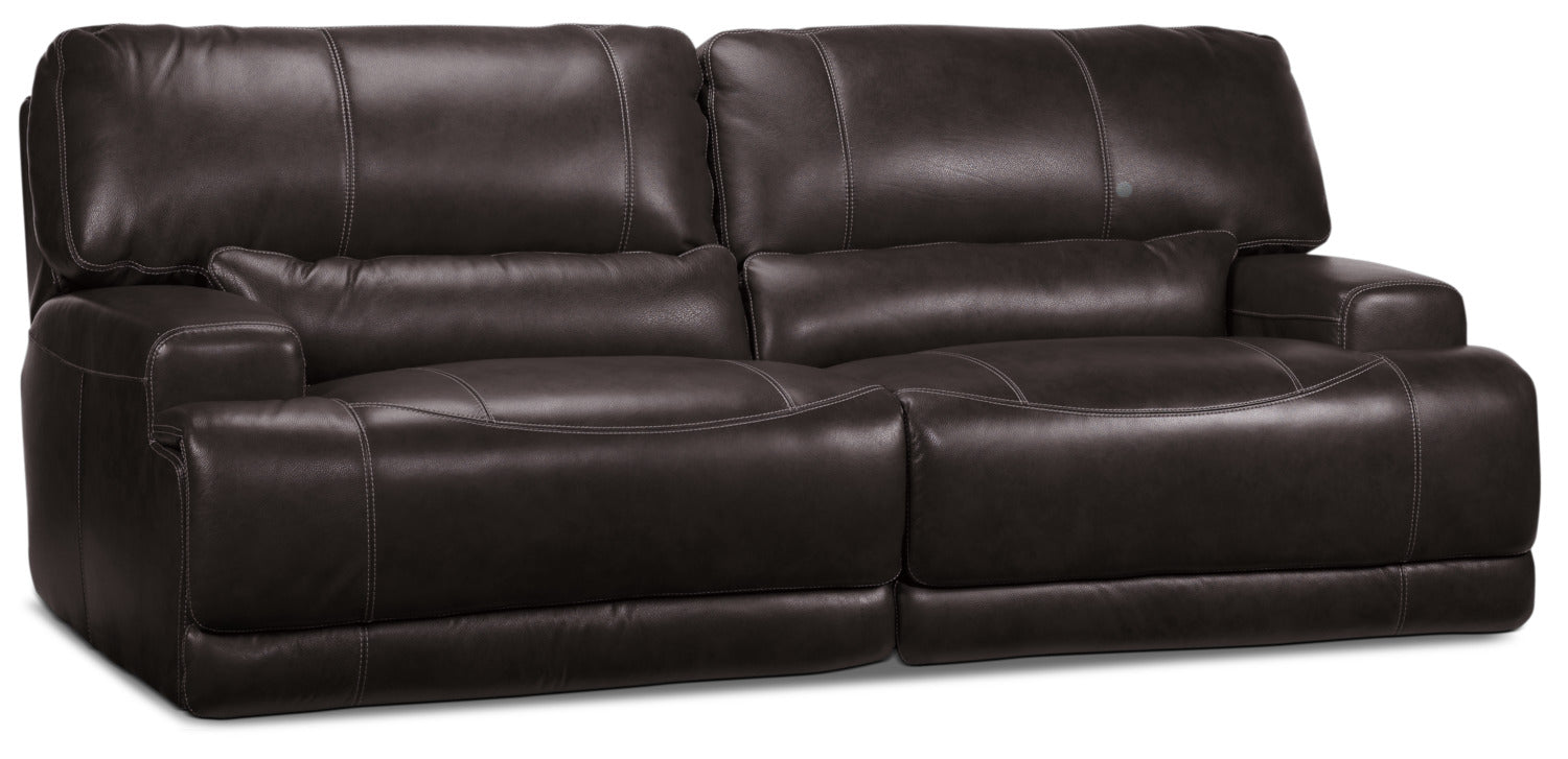 Dearborn Power Reclining Sofa, Reclining Loveseat w/ Console and Recliner Set - Blackberry