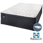 Sealy Narrative Cushion Firm Queen Mattress and Low-Profile Boxspring Set
