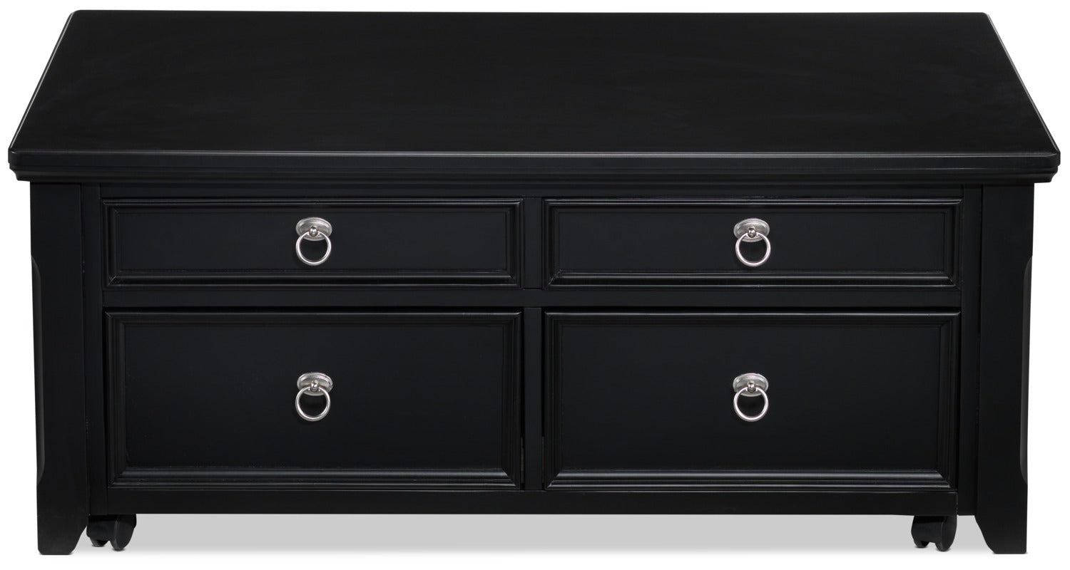 Turner Lift-Top Coffee Table - Black