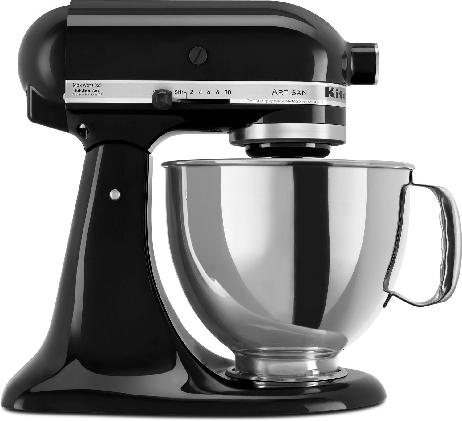 KitchenAid Onyx Black 5-Quart Tilt-Head Stand Mixer - KSM150PSOB