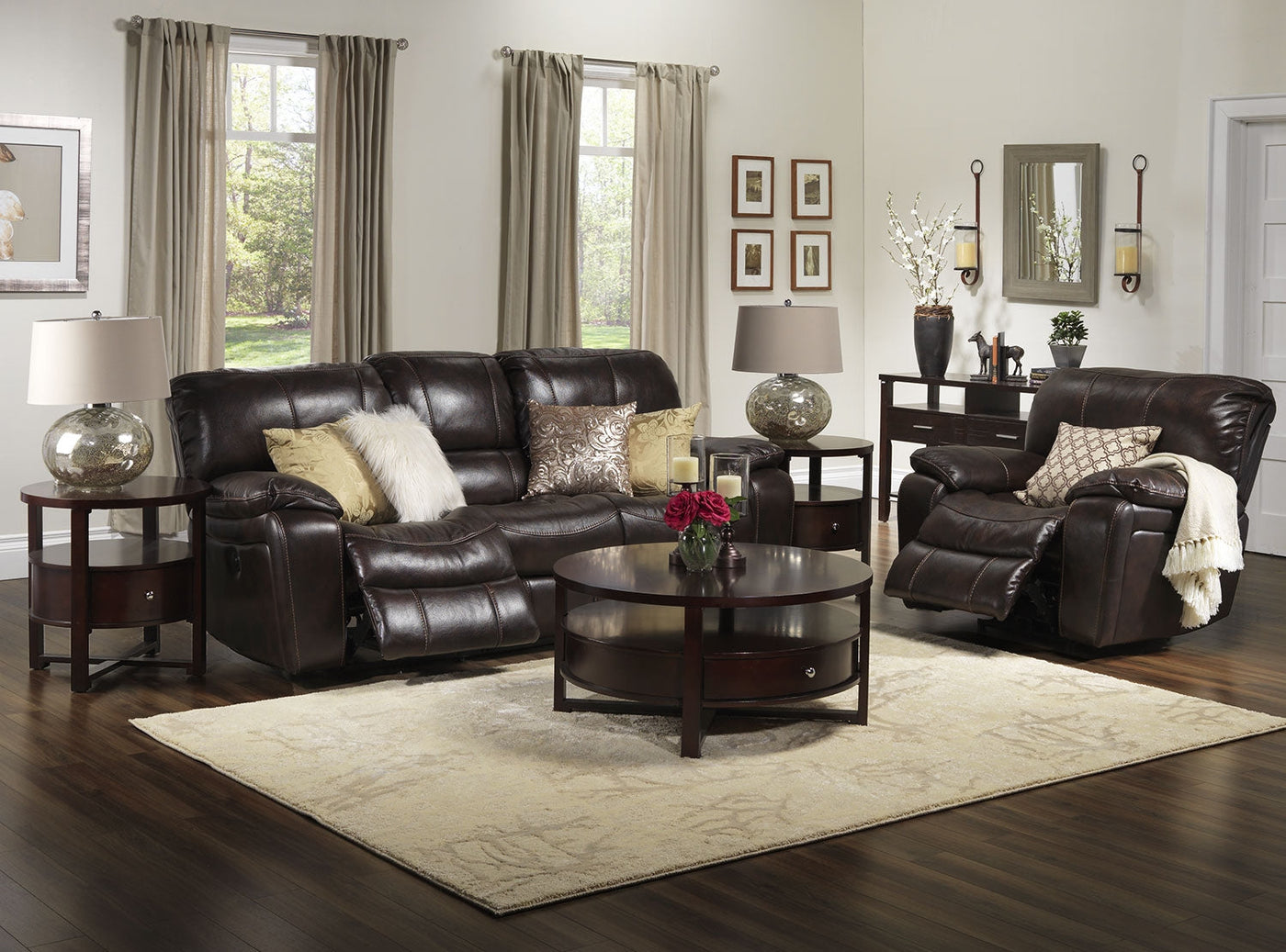 Santorini Power Recliner - Walnut