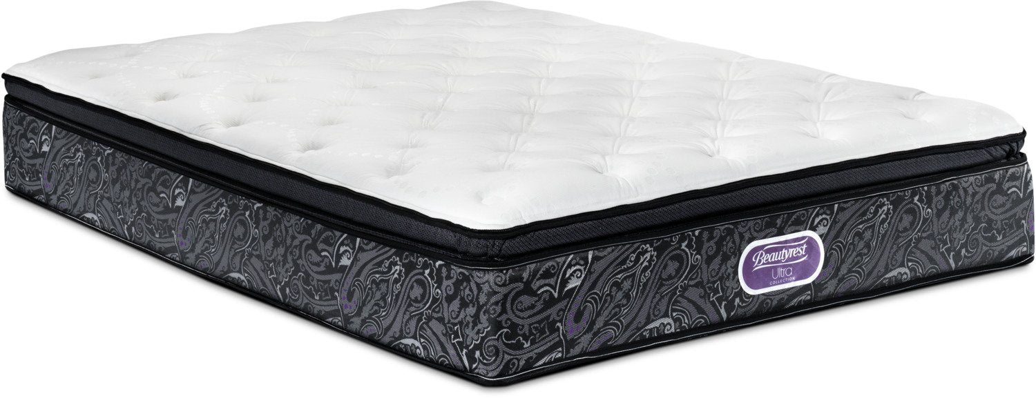 Simmons Beautyrest Ultra Allison Cushion Firm Queen Mattress and Low-Profile Boxspring Set