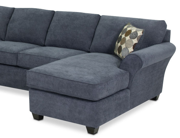 Althea 4-Piece Sectional with Right-Facing Chaise - Navy