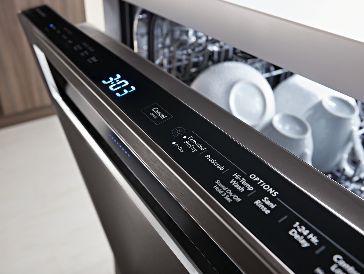 KitchenAid Black Stainless Steel 24" Dishwasher - KDPE234GBS