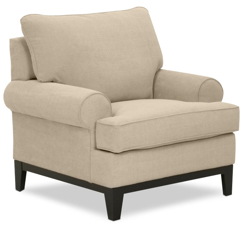 Crizia Sofa and Chair Set - Mocha