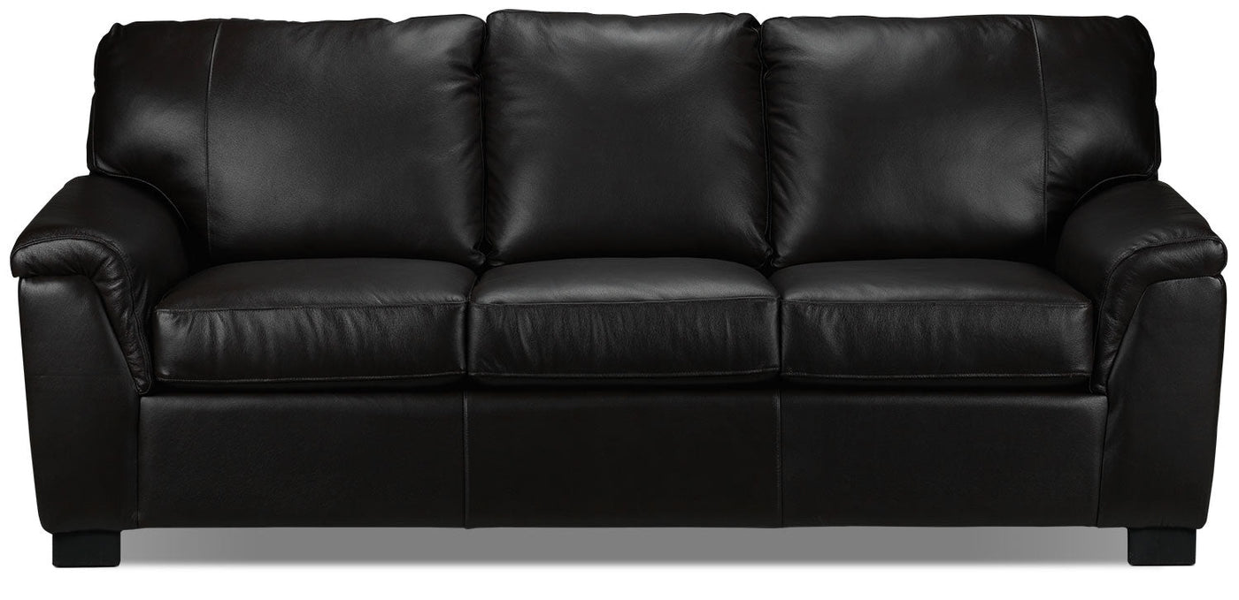 Reynolds Leather Sofa - Coffee