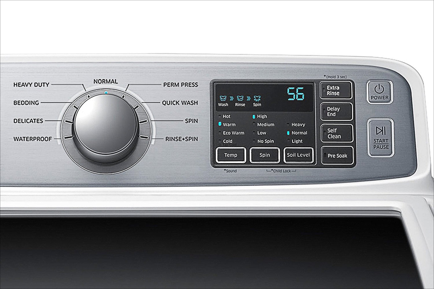 Samsung White Top-Load Washer (5.2 Cu. Ft. IEC) - WA45H7000AW