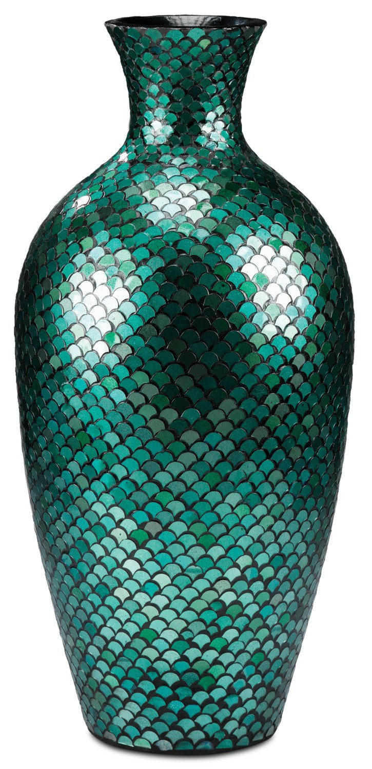 Aida 31" Floor Vase - Blue and Green