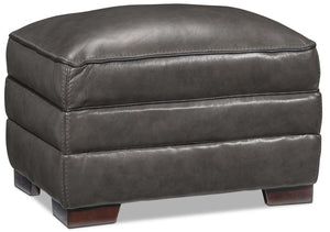 Stampede Ottoman - Charcoal