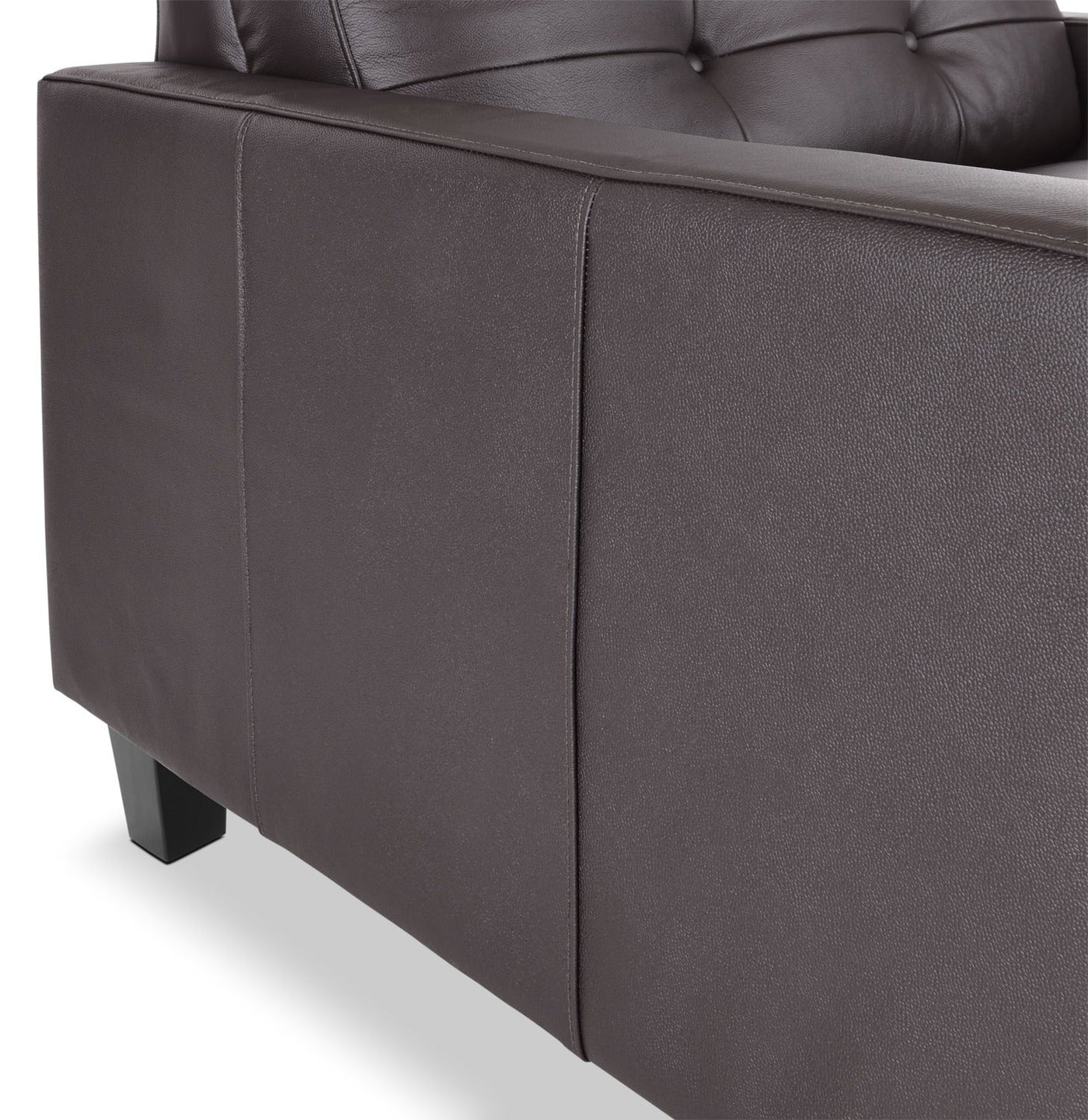 Kylie Leather Sofa, Loveseat and Chair and a Half Set - Coffee