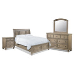 Windchester 6-Piece Queen Storage Bedroom Set - Grey