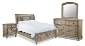 Windchester 6-Piece Queen Storage Bedroom Set - Grey