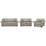 Drake Sofa, Loveseat and Chair Set - Taupe