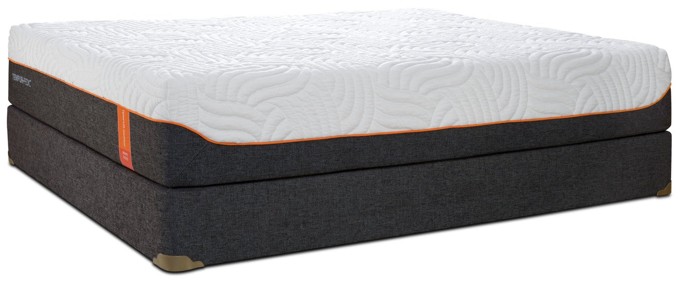 Tempur-Pedic Devote Firm King Mattress and Split Low-Profile Boxspring Set