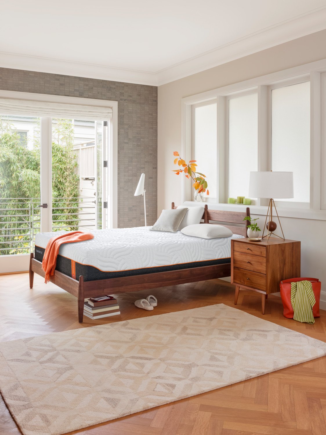 Tempur-Pedic Devote Firm Queen Mattress and Low-Profile Boxspring Set