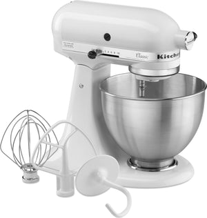 KitchenAid White  Classic Series 4.5-Quart Stand Mixer - K45SSWH