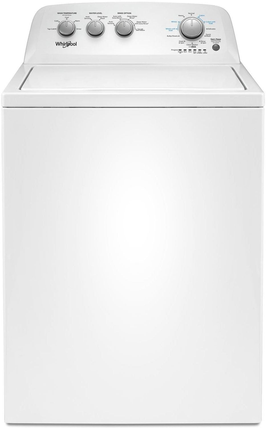 Whirlpool White Top-Load Washer (4.4 Cu. Ft. IEC) - WTW4855HW