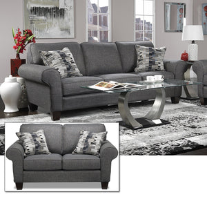 Drake 2 Pc. Living Room Package - Grey