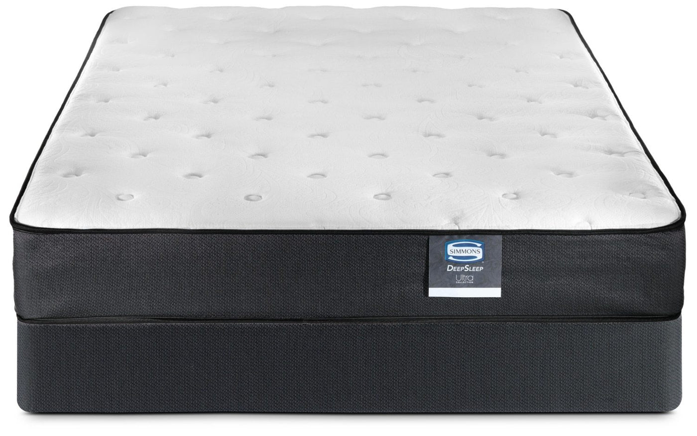 Simmons DeepSleep Ultra Nelson Firm Queen Mattress and Boxspring Set