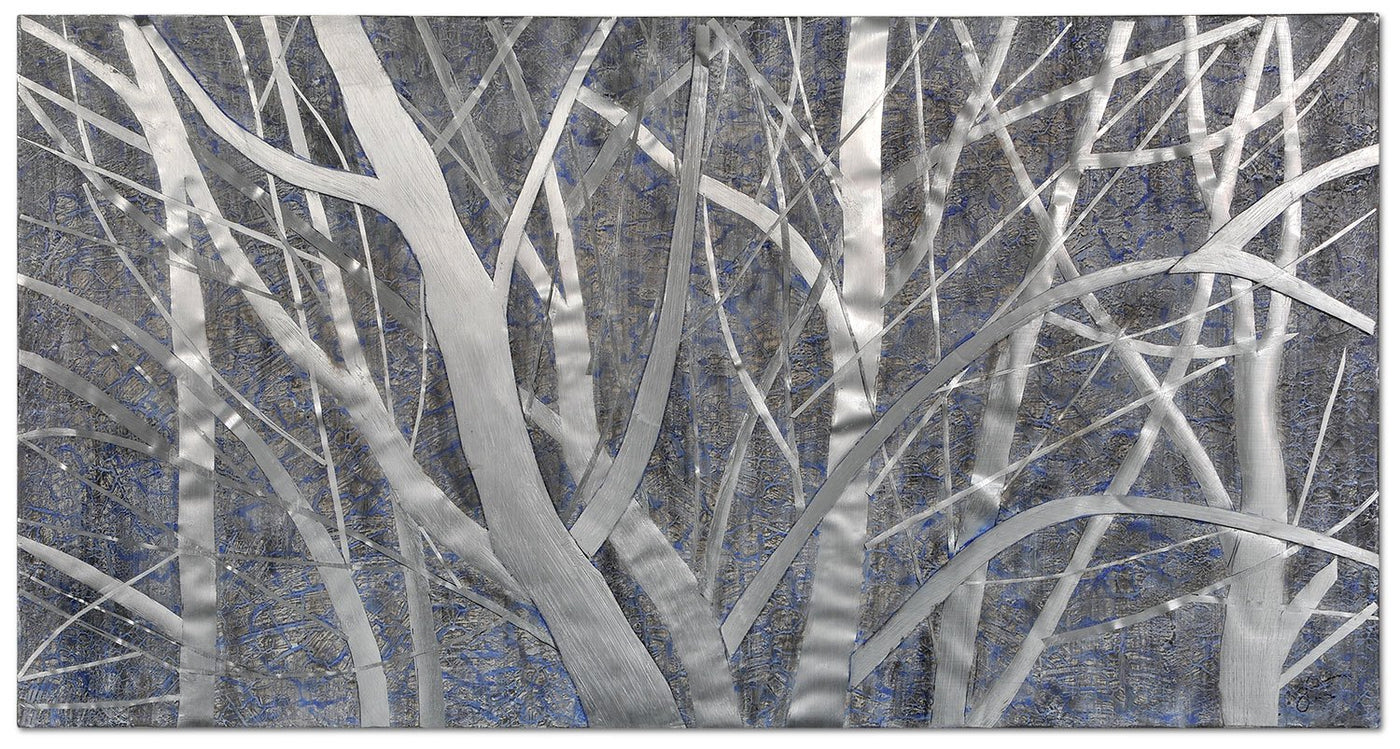 White Winter Canvas Painting (60" X 30")