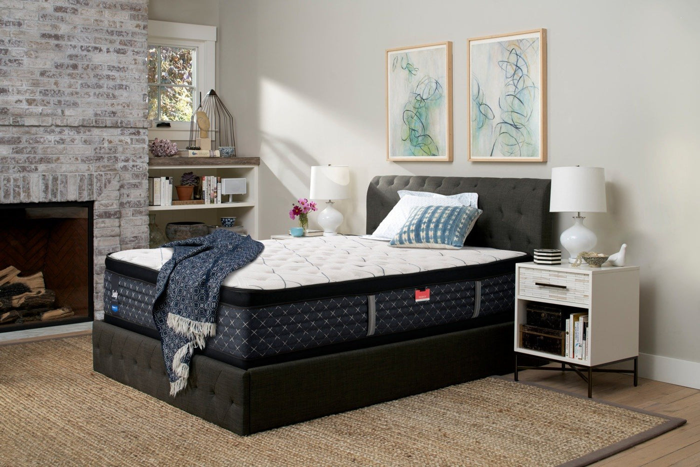 Sealy Ethos Plush Twin XL Mattress and Boxspring Set