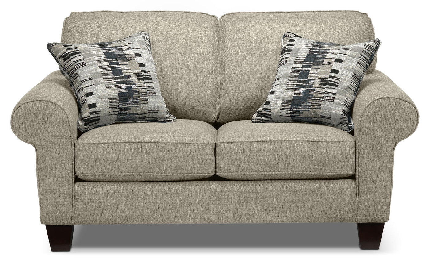 Drake Sofa, Loveseat and Chair Set - Taupe