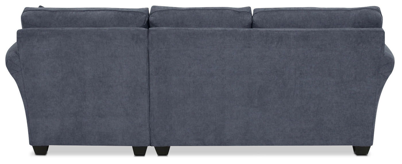 Althea 2-Piece Sectional with Right-Facing Chaise - Navy