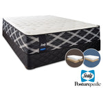 Sealy Thoughtful Hybrid Firm King Mattress and Split Low-Profile Boxspring Set