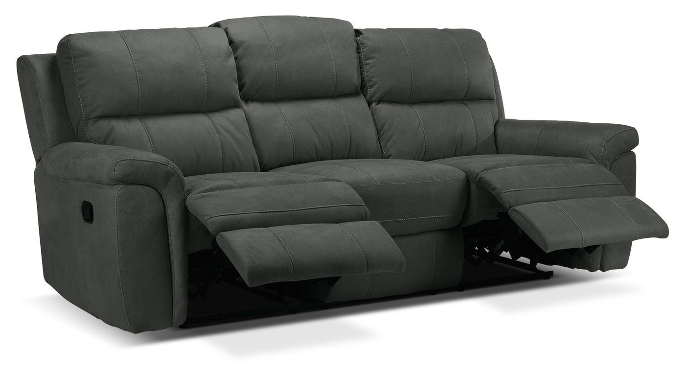 Roarke Reclining Sofa - Charcoal