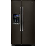 Whirlpool Black Stainless Steel Counter-Depth Side-by-Side Refrigerator (21 Cu. Ft.) - WRS571CIHV