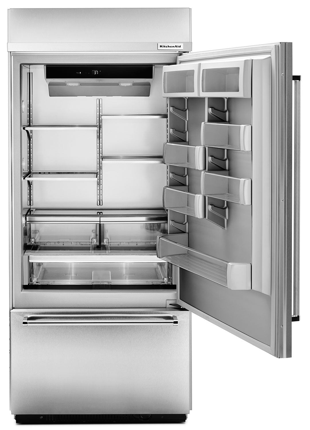 KitchenAid Stainless Steel Bottom-Freezer Refrigerator (20.9 Cu. Ft.) - KBBR306ESS