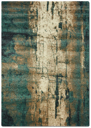 Ashbury 5' x 8' Area Rug - Cream and Teal