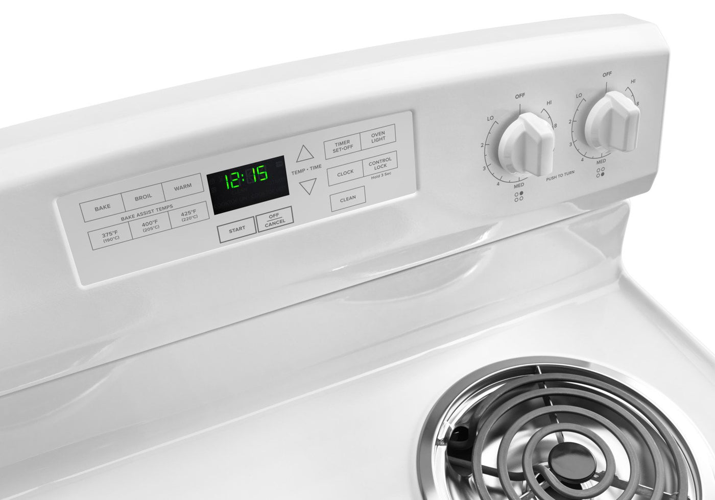 Amana White Freestanding Electric Range (4.8 Cu. Ft.) - YACR4503SFW