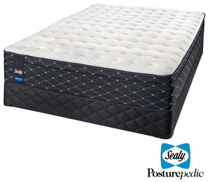 Sealy Narrative Cushion Firm Full Mattress and Boxspring Set