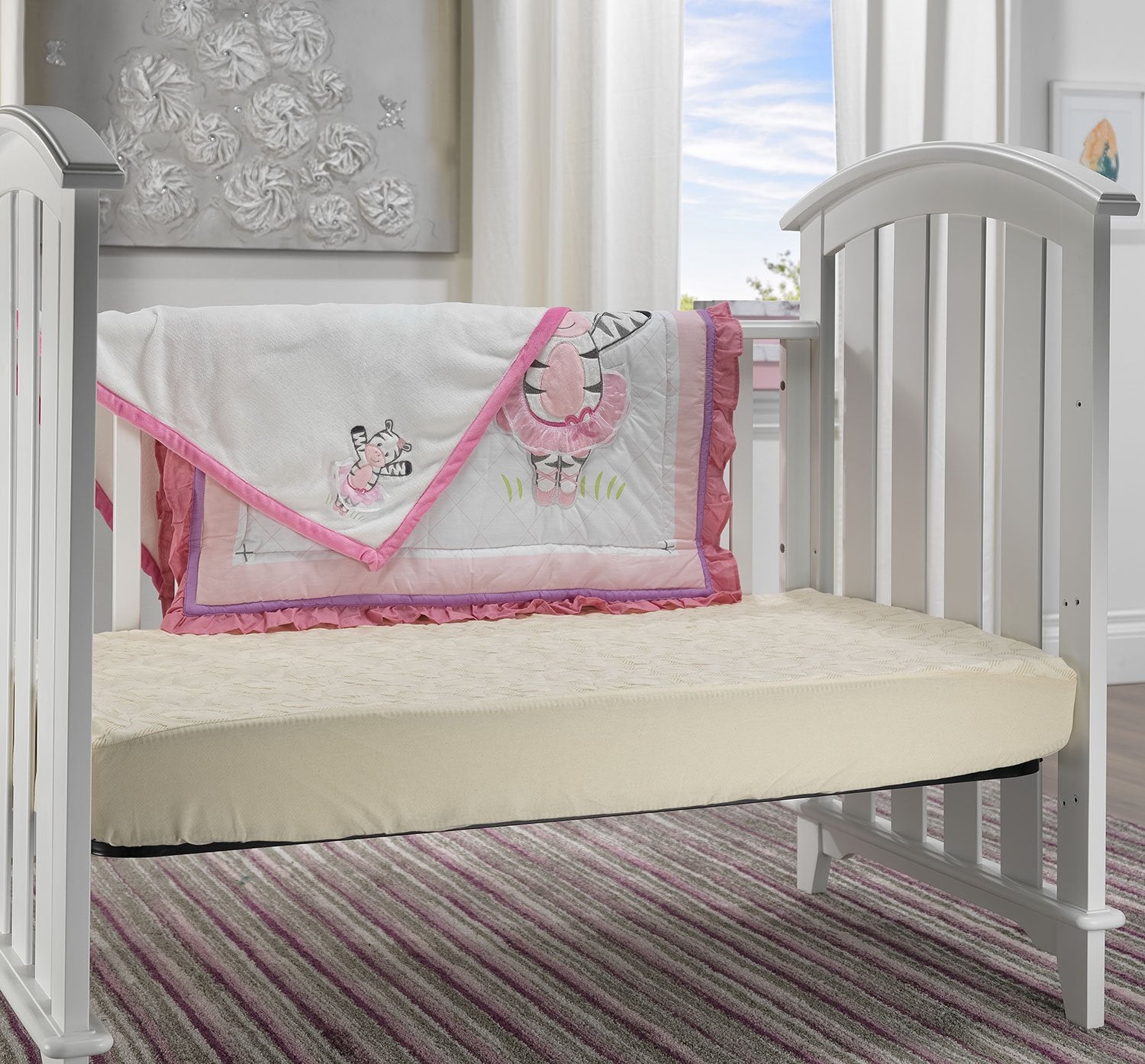 Organic Silver Crib Mattress Cover