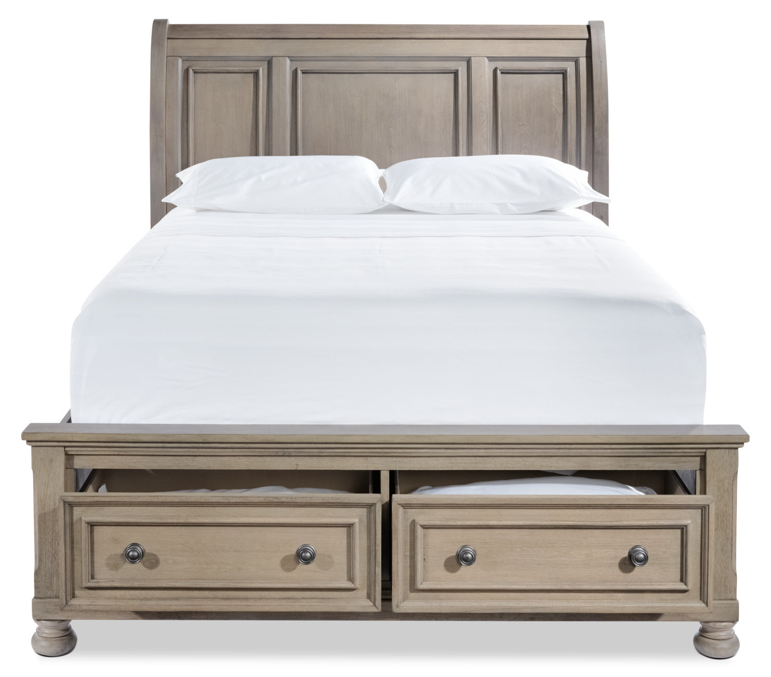 Windchester 3-Piece Queen Storage Bed - Grey