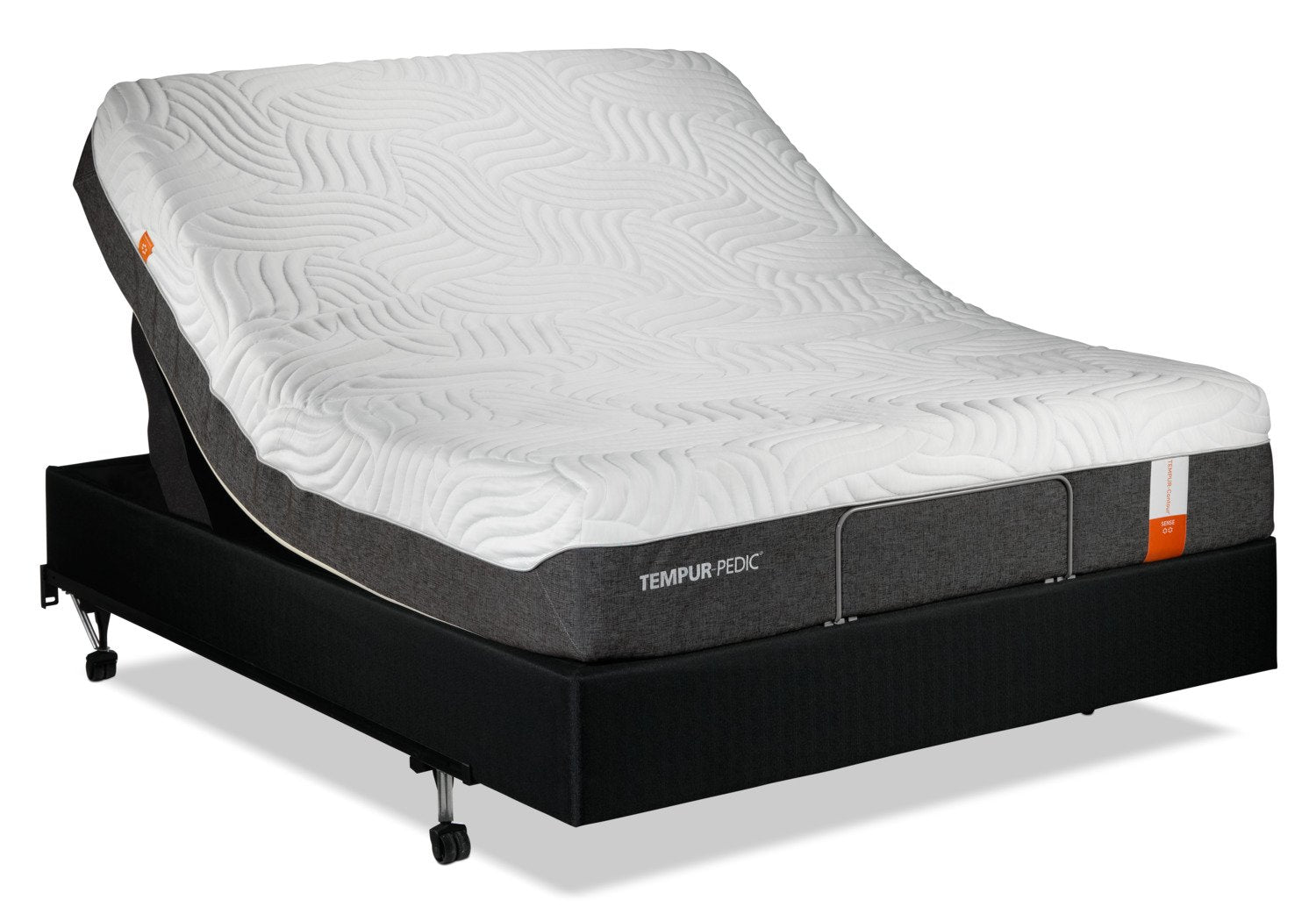 Tempur-Pedic Sense 2.0 Firm King Mattress and Split Adjustable Head-Up Base Set