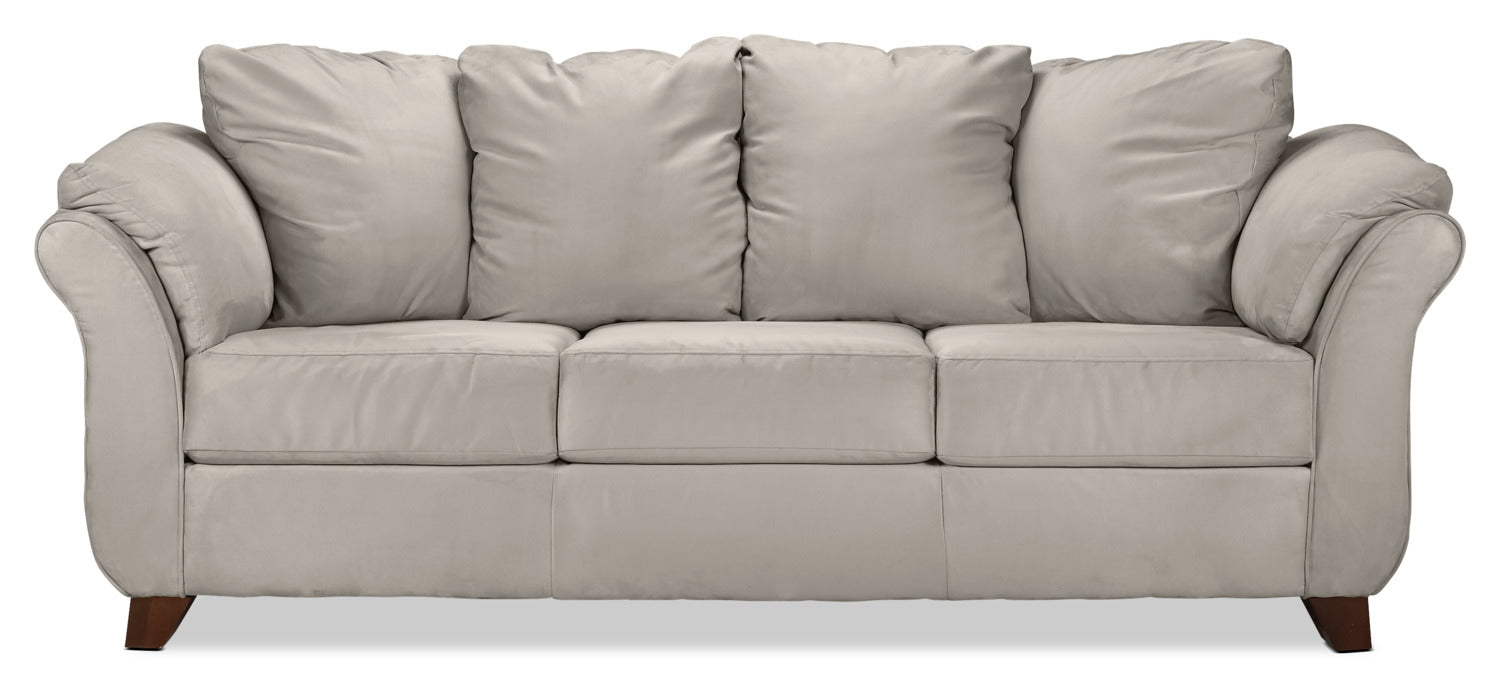 Collier Sofa and Loveseat Set - Silver Grey