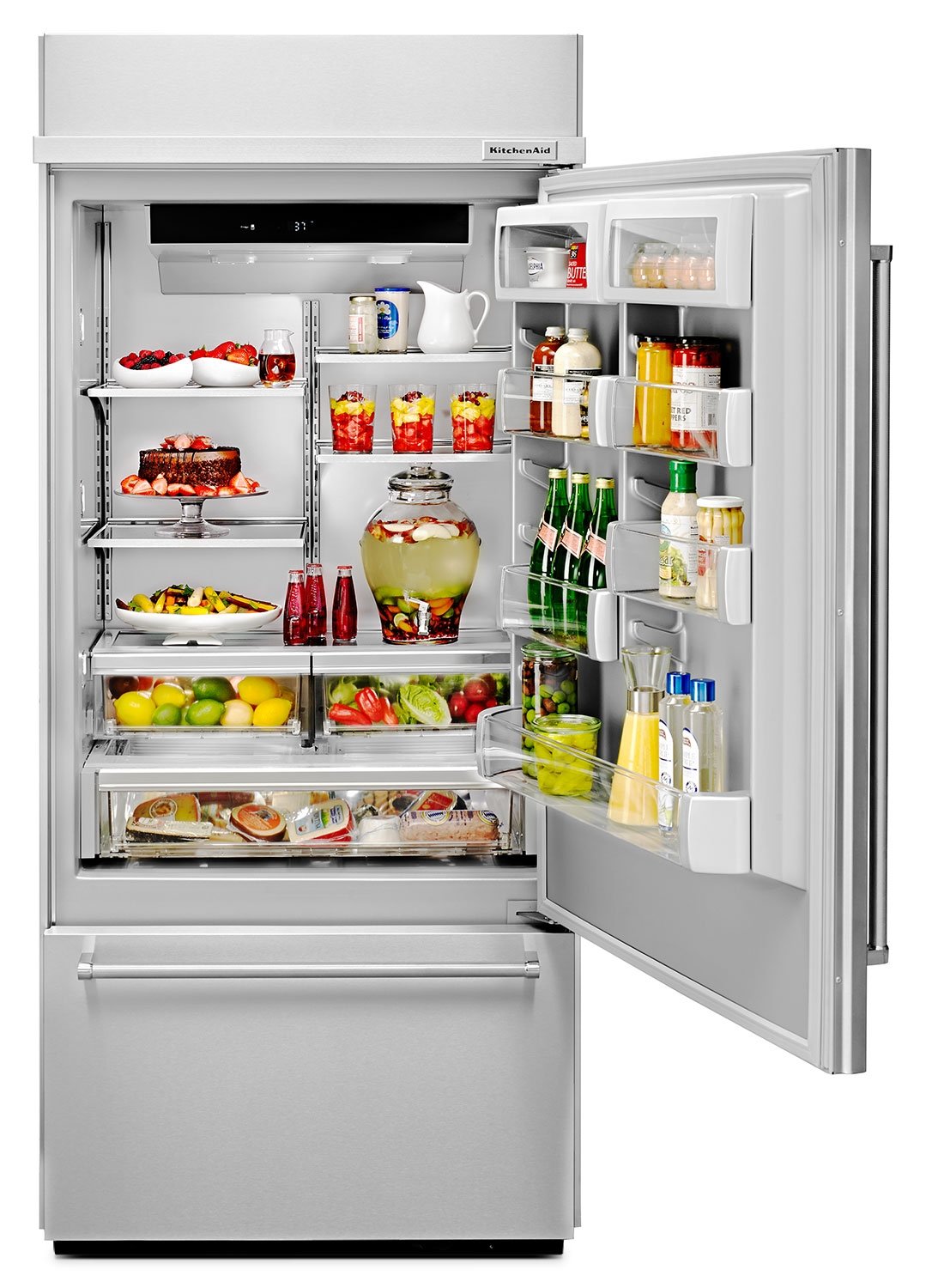 KitchenAid Stainless Steel Bottom-Freezer Refrigerator (20.9 Cu. Ft.) - KBBR306ESS