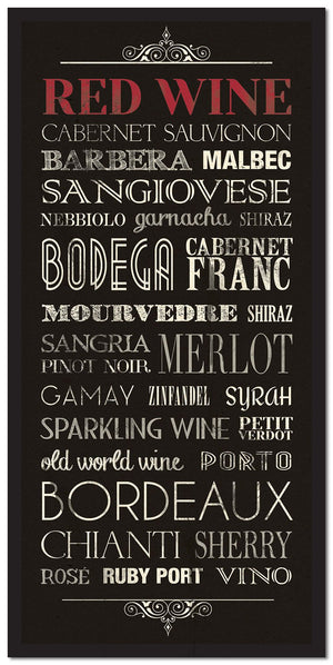 Red Wine Canvas Print (30" X 60")