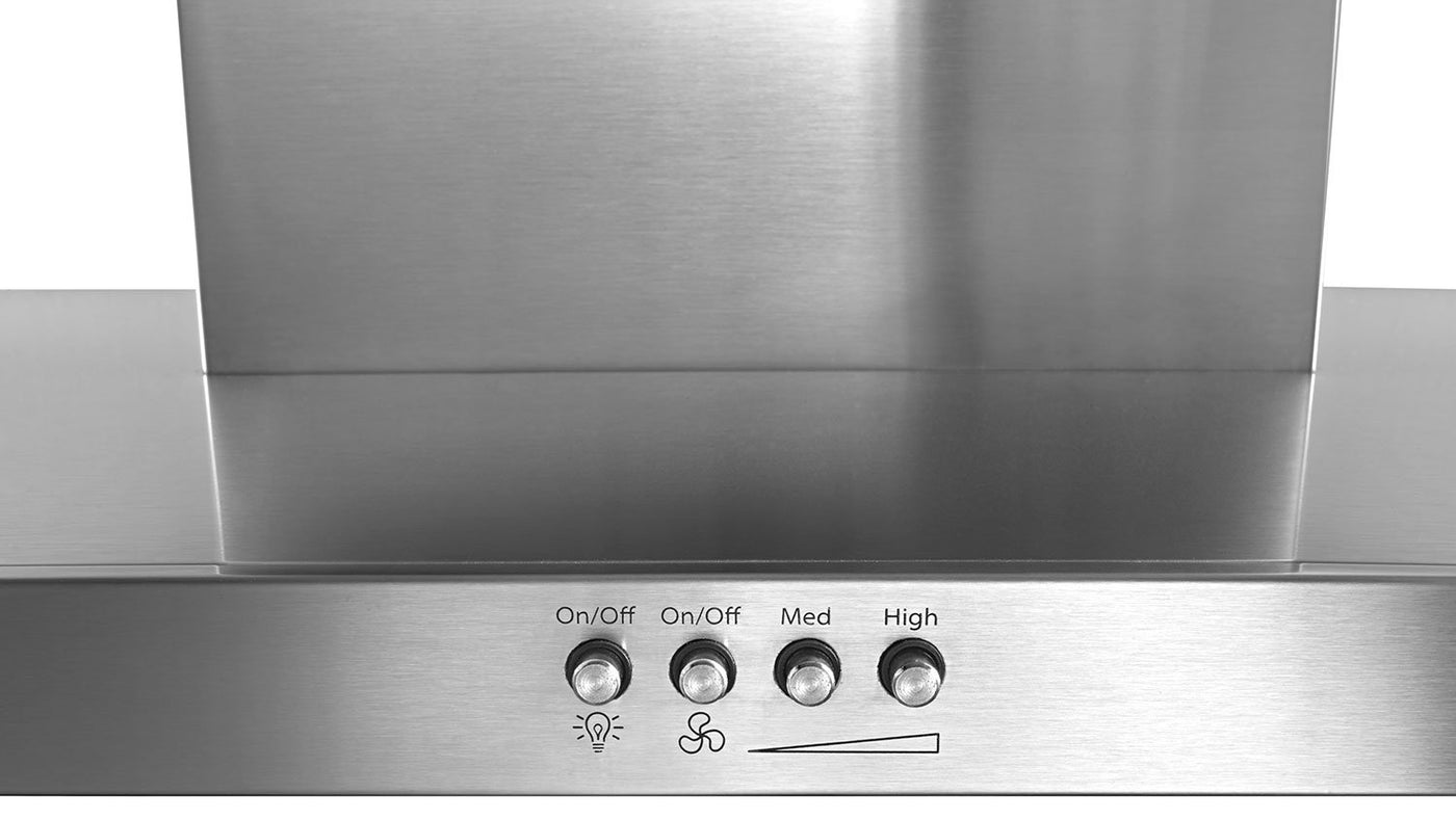 Whirlpool Stainless Steel 30" 400 CFM Wall-Mount Range Hood - WVW57UC0FS