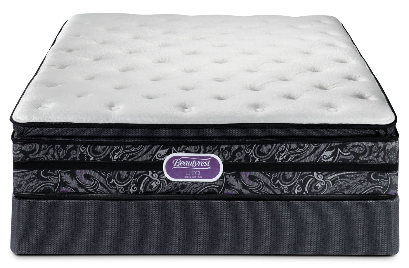 Simmons Beautyrest Ultra Trenton Firm King Mattress and Low-Profile Split Boxspring