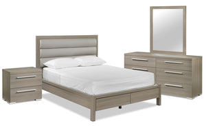 Bay Hill 6-Piece Queen Storage Bedroom Set - Grey